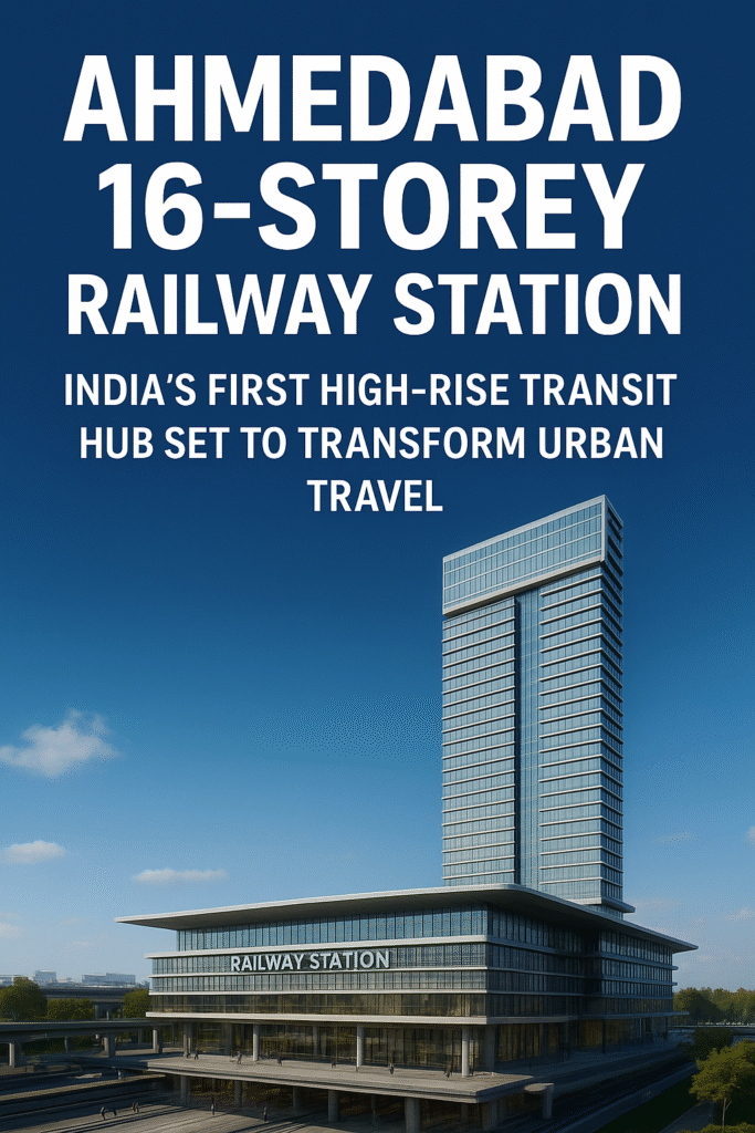 Ahmedabad 16-Storey Railway Station: India’s First High-Rise Transit Hub Set to Transform Urban Travel